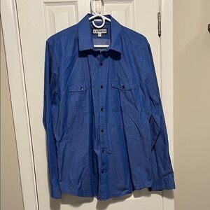 Express Royal Blue Long Sleeve Shirt